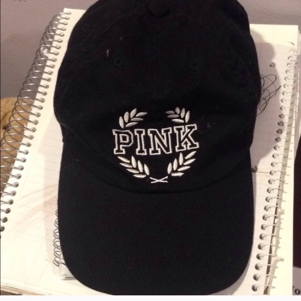 Black pink hat